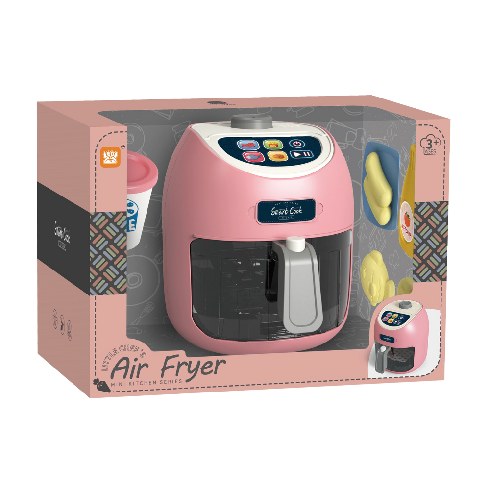 Air Fryer with Light, Sound & Colour Changing Food- Pink