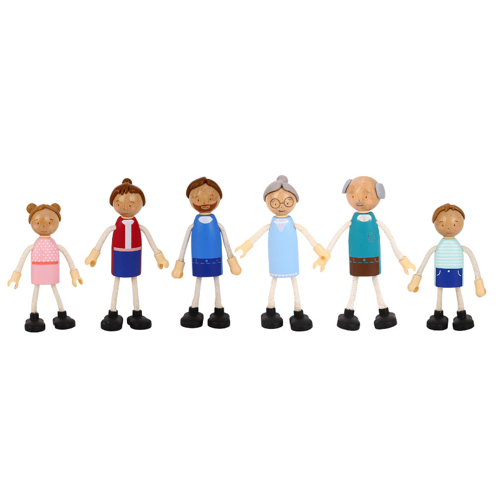 Wooden 3-Storey Doll House - Tooky Toy