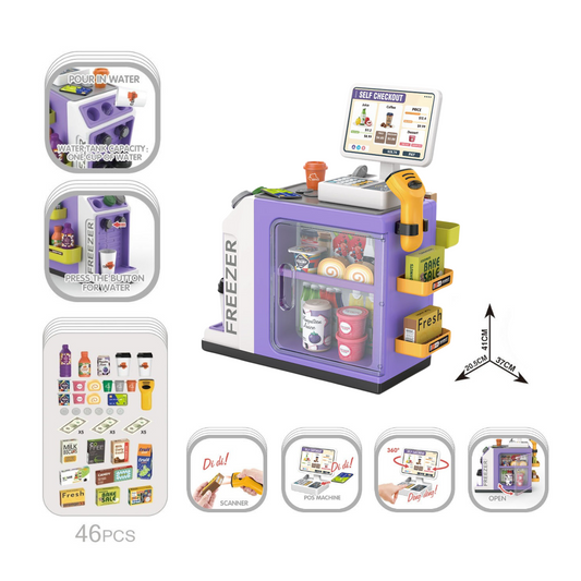 Grocery Store with Lights & Sound Effects - 46 Pieces