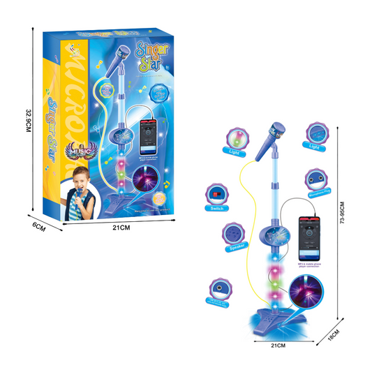 Microphone with Cable & Lights