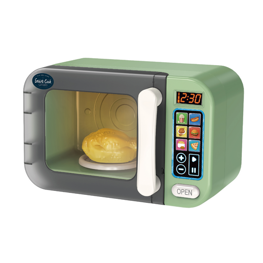 Microwave with Light, Sound & Colour Changing Food- Green