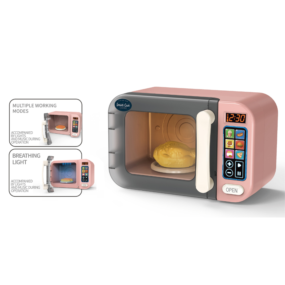 Microwave with Light, Sound & Colour Changing Food- Pink