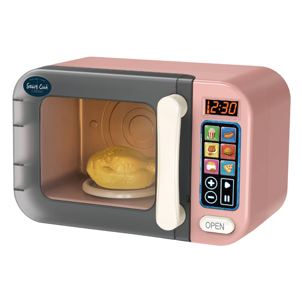 Microwave with Light, Sound & Colour Changing Food- Pink