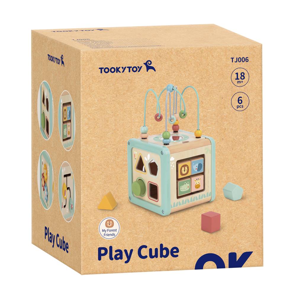 Pastel Play Cube Activity Toy- Tooky Toy