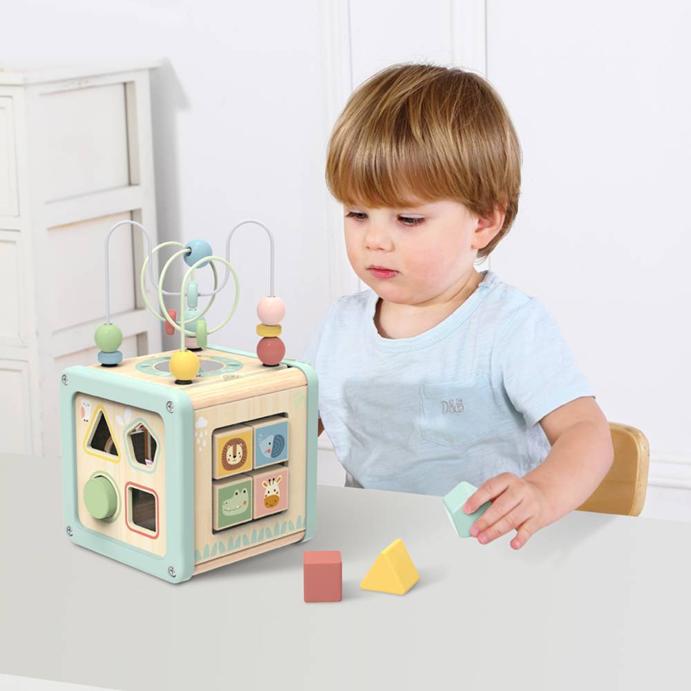 Pastel Play Cube Activity Toy- Tooky Toy