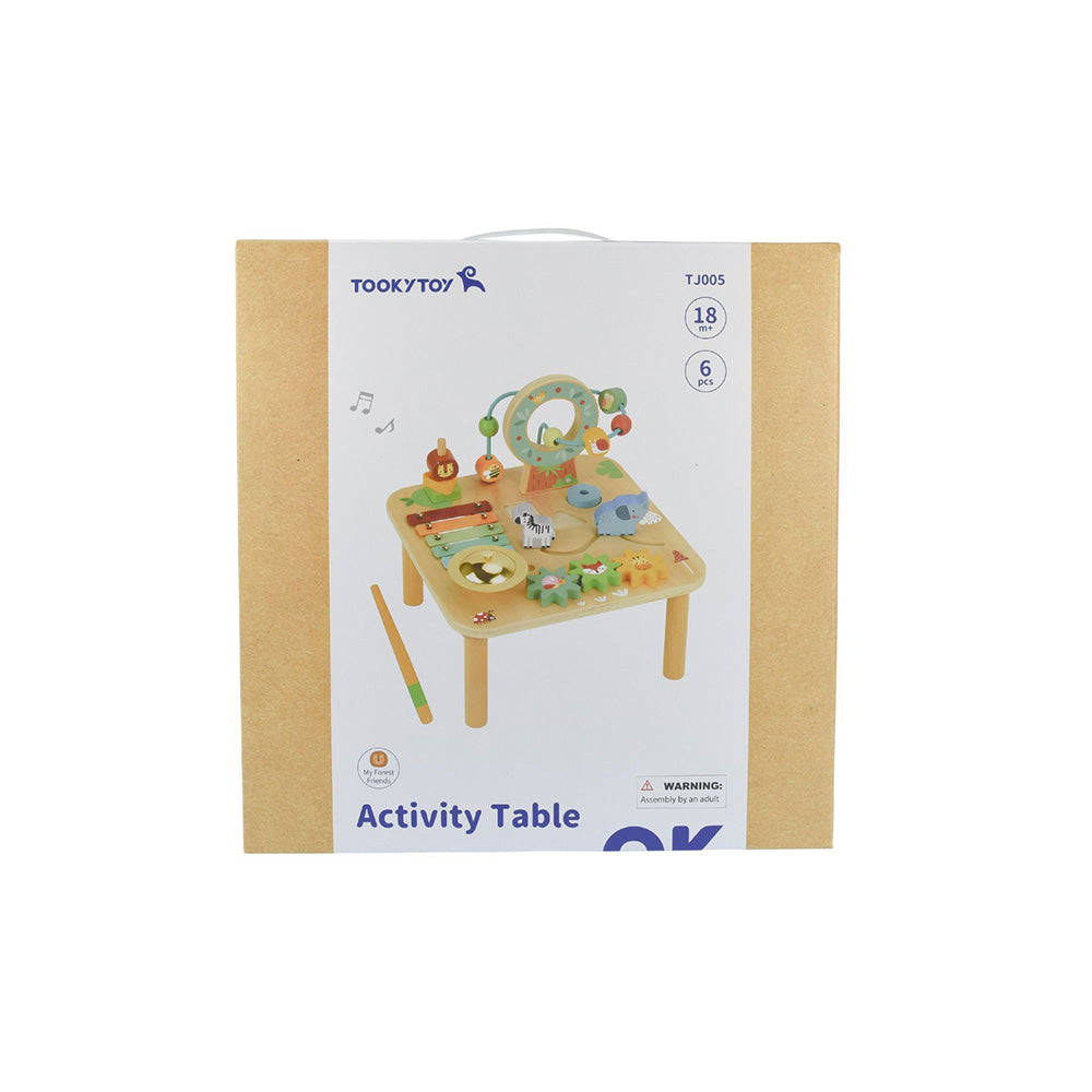 Wooden Forest Multi-Activity Table - Tooky Toy