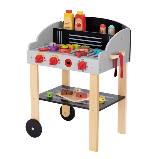 Pretend Play Wooden Braai Grill Toy Set- Tooky Toy