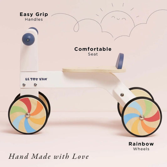 Rainbow Wooden Ride On Trike